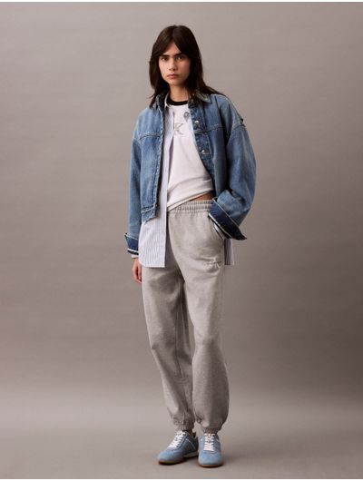 Jogger-Calvin-Klein-Monologo-Mujer-Gris-Jaspeado