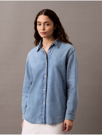 Camisa-Calvin-Klein-Denim-Relaxed-Mujer-Azul