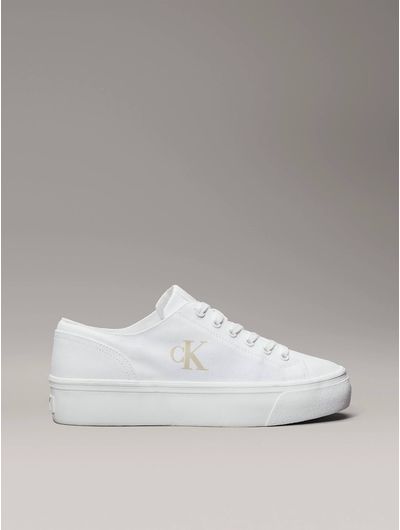 Tenis-Calvin-Klein-Monograma-Plataforma-Mujer-Blanco