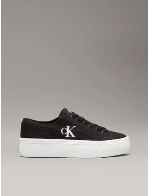 Tenis-Calvin-Klein-Monograma-Plataforma-Mujer-Negro
