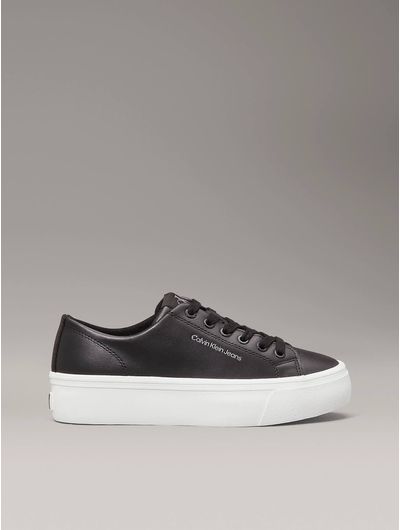 Tenis-Calvin-Klein-de-Piel-Plataforma-Mujer-Negro