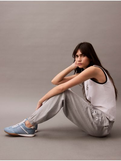 Jogger-Calvin-Klein-Monologo-Mujer-Gris-Jaspeado