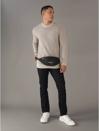Cangujera-Calvin-Klein-Jeans-con-Monologo-Estampado-Hombre-Negro