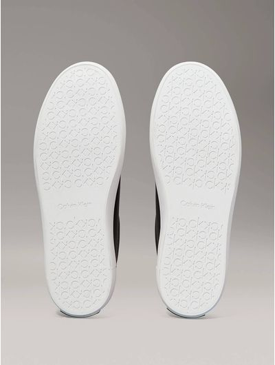 Tenis-Calvin-Klein-de-Piel-Logo-Mujer-Negro