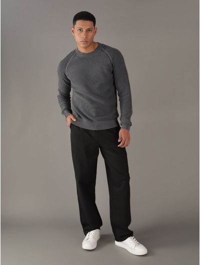 Pantalon-Calvin-Klein-Jeans-con-Logo-Bordado-Hombre-Negro