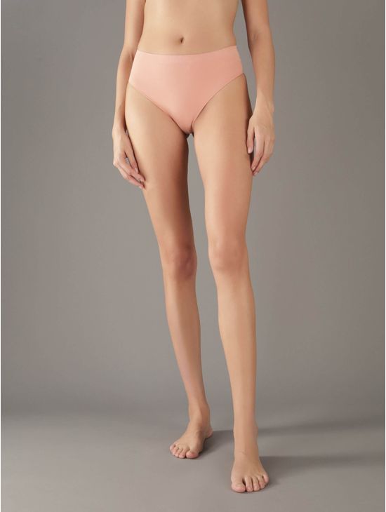Tanga-Calvin-Klein-Logo-Mujer-Beige