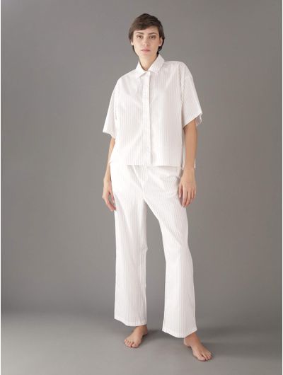 Camisa-Calvin-Klein-de-Pijama-Mujer-Beige