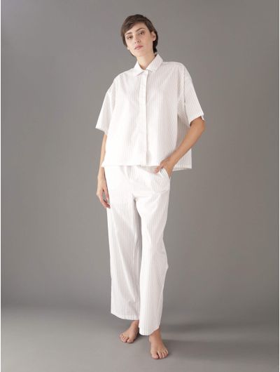 Pantalon-Calvin-Klein-de-Pijama-Mujer-Beige