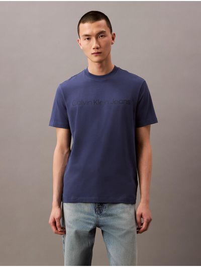 Playera-Calvin-Klein-Logo-Hombre-Azul