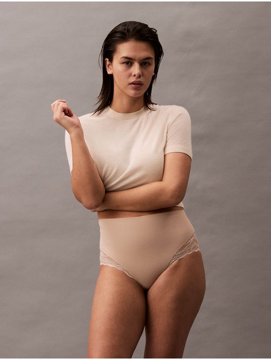 Slips-Calvin-Klein-Shapewear-Sensual-Stretch-Lace-Mujer-Nude