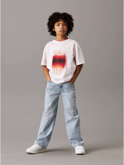 Playera-Calvin-Klein-Grafico-Degradado-Niño-Blanco