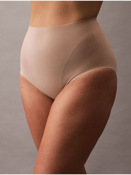 Brief-Calvin-Klein-Shapewear-Stay-Put-Mesh-Mujer-Nude