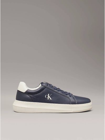 Tenis-Calvin-Klein-de-Piel-Monograma-Hombre-Azul