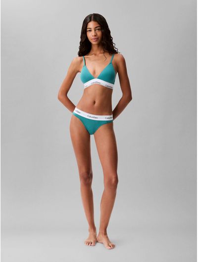 Tanga-Calvin-Klein-Icon-Cotton-Modal-Mujer-Verde