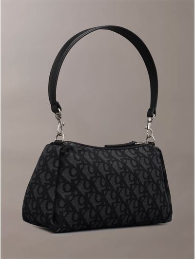 Bolsa-Calvin-Klein-Shoulder-con-Monograma-Mujer-Negro