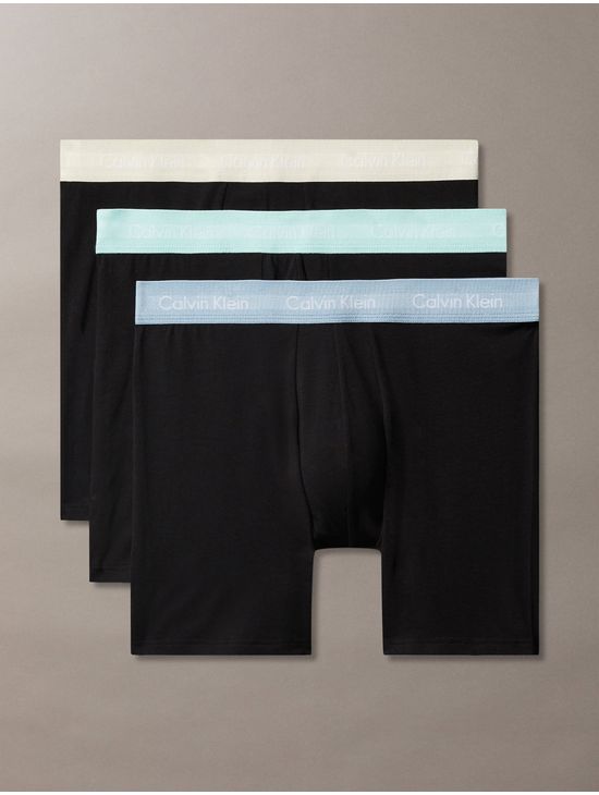 Boxers-Calvin-Klein-Brief-Cotton-Stretch-Pack-de-3-Hombre-Negro