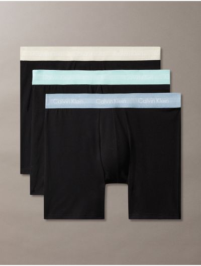 Boxers-Calvin-Klein-Brief-Cotton-Stretch-Pack-de-3-Hombre-Negro