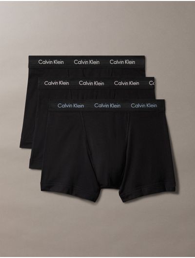 Trunks-Calvin-Klein-Cotton-Stretch-Pack-de-3-Hombre-Negro