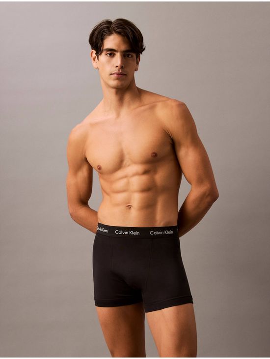 Trunks-Calvin-Klein-Cotton-Stretch-Pack-de-3-Hombre-Negro