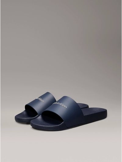 Sandalias-Calvin-Klein-Logo-Hombre-Azul