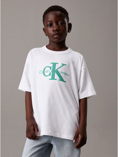 Playera-Calvin-Klein-Relaxed-Monologo-Niño-Blanco