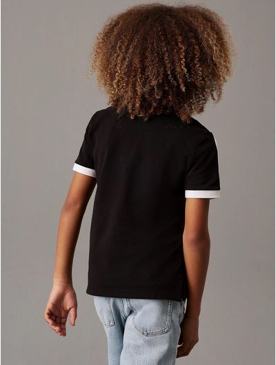 Polo-Calvin-Klein-Pique-Niño-Negro