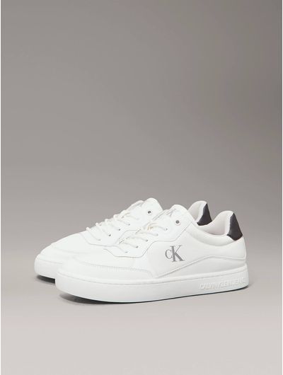 Tenis-Calvin-Klein-Ripstop-Monograma-Hombre-Blanco