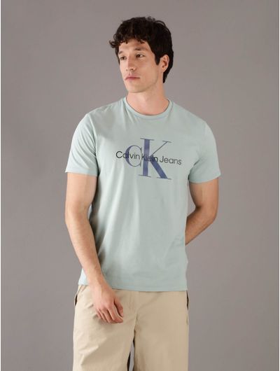 Playera-Calvin-Klein-Monologo-Hombre-Verde
