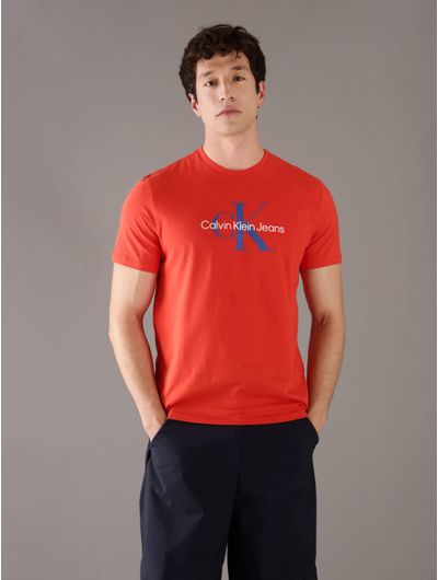 Playera-Calvin-Klein-Monologo-Hombre-Naranja