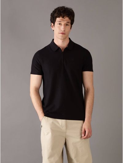 Polo-Calvin-Klein-Monograma-Hombre-Negro