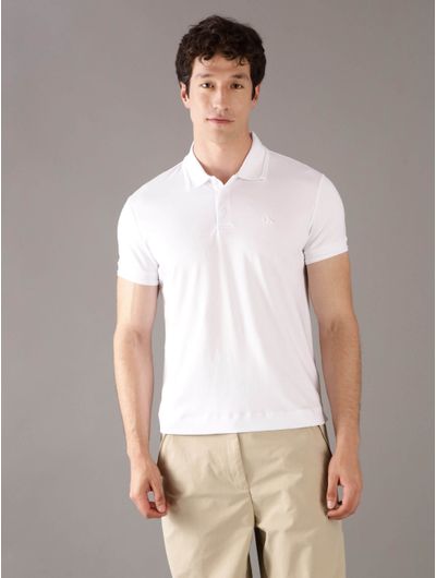 Polo-Calvin-Klein-Monograma-Hombre-Blanco