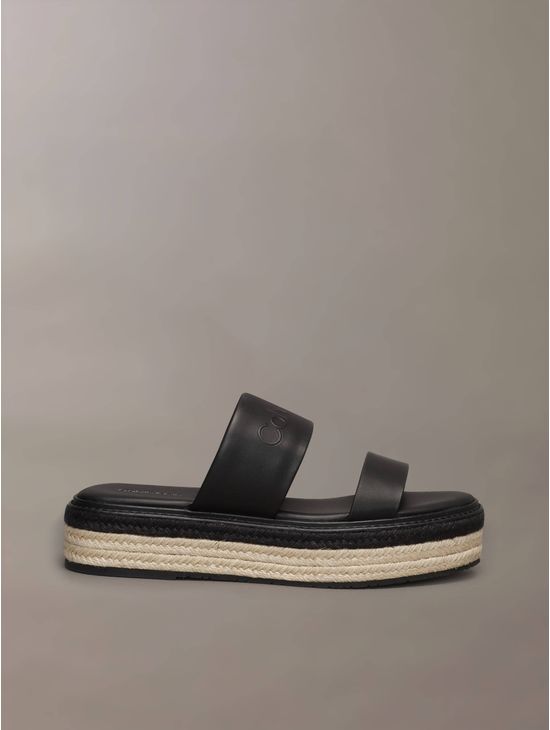 Sandalias-Calvin-Klein-Logo-Mujer-Negro