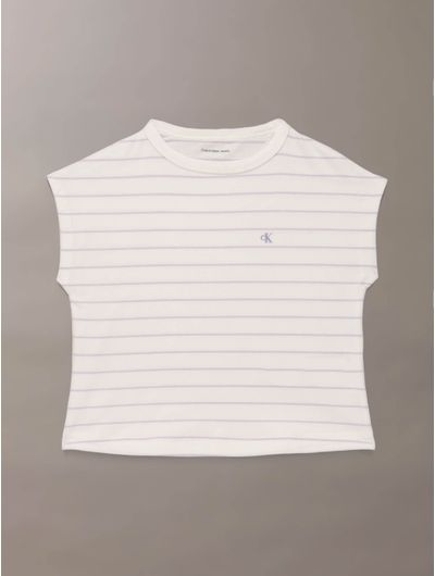 Playera-Calvin-Klein-Monologo-Niña-Blanco
