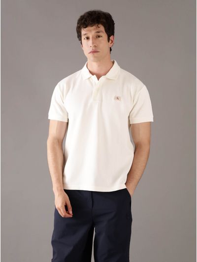 Polo-Calvin-Klein-Monologo-Hombre-Blanco