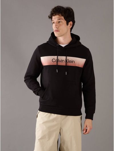 Sudadera-Calvin-Klein-Logo-Hombre-Negro