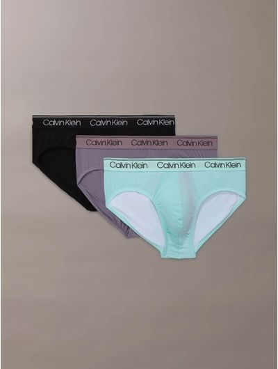 Briefs-Calvin-Klein-Microfiber-Stretch-Pack-de-3-Hombre-Multicolor