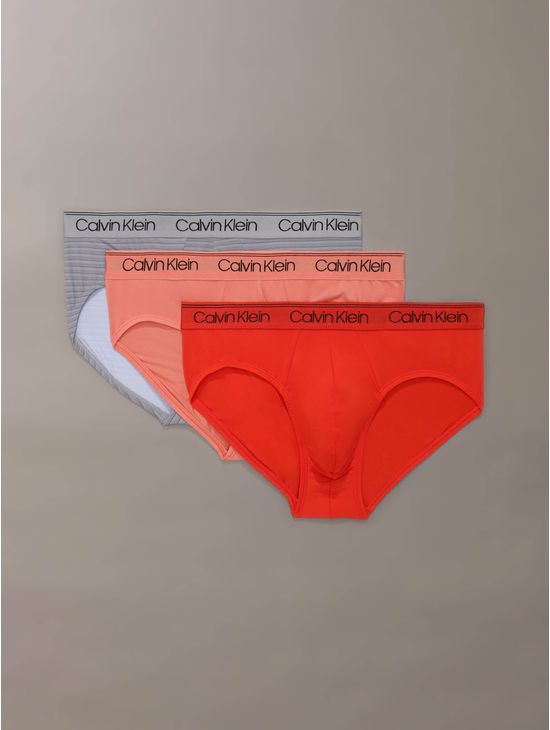 Briefs-Calvin-Klein-Microfiber-Stretch-Pack-de-3-Hombre-Multicolor