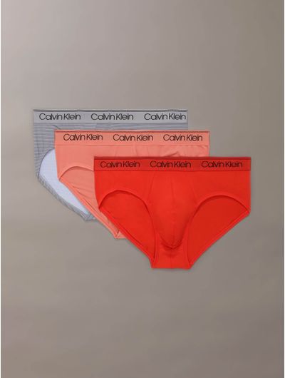 Briefs-Calvin-Klein-Microfiber-Stretch-Pack-de-3-Hombre-Multicolor