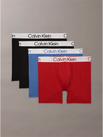 Briefs-Calvin-Klein-Microfiber-Stretch-Chromatic-Pack-de-4-Hombre-Multicolor