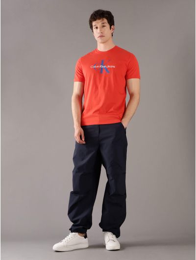 Playera-Calvin-Klein-Monologo-Hombre-Naranja