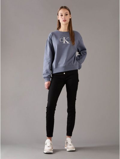 Sudadera-Calvin-Klein-Monologo-Mujer-Azul