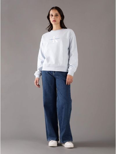 Sudadera-Calvin-Klein-Monologo-Mujer-Azul