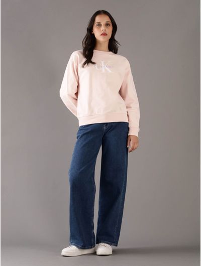 Sudadera-Calvin-Klein-Monologo-Mujer-Rosa