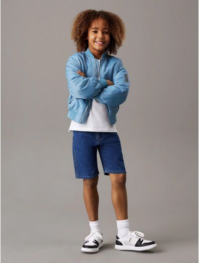 Short-Calvin-Klein-Denim-Holgado-Niño-Azul