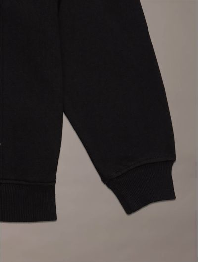 Sudadera-Calvin-Klein-Logo-Niño-Negro