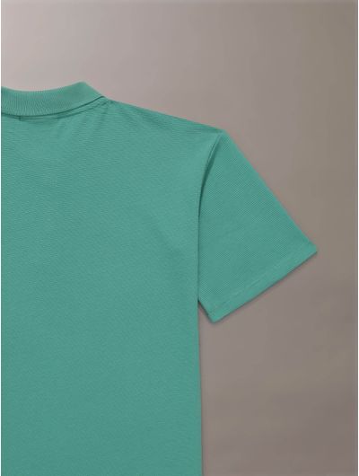 Polo-Calvin-Klein-Logo-Niño-Verde