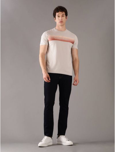 Playera-Calvin-Klein-Logo-Hombre-Gris