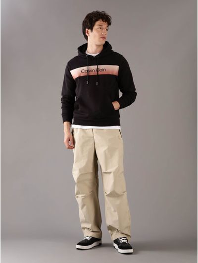 Sudadera-Calvin-Klein-Logo-Hombre-Negro