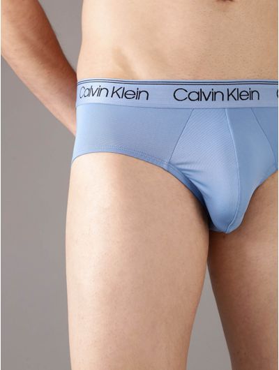 Hip-Briefs-Calvin-Klein-Microfiber-Stretch-Pack-de-3-Hombre-Multicolor