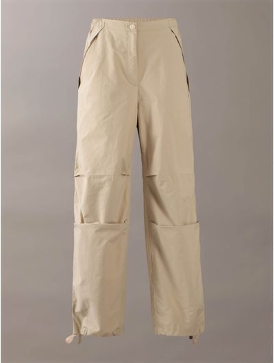 Pantalon-Calvin-Klein-Monograma-Mujer-Beige